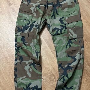Nike Green and Brown Camouflage Cargo Pants